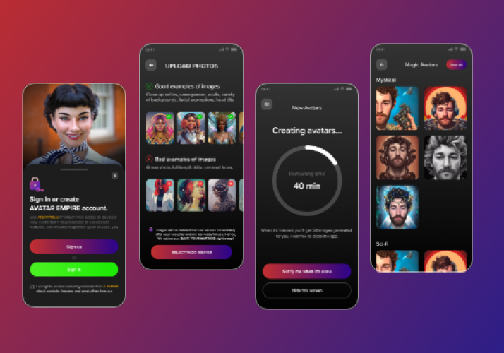Magic Avatar- Generative AI-powered Avatar Generator App screenshot 1