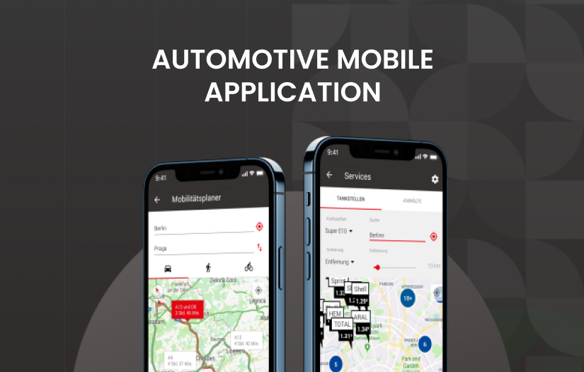 Automotive mobile application screenshot 1