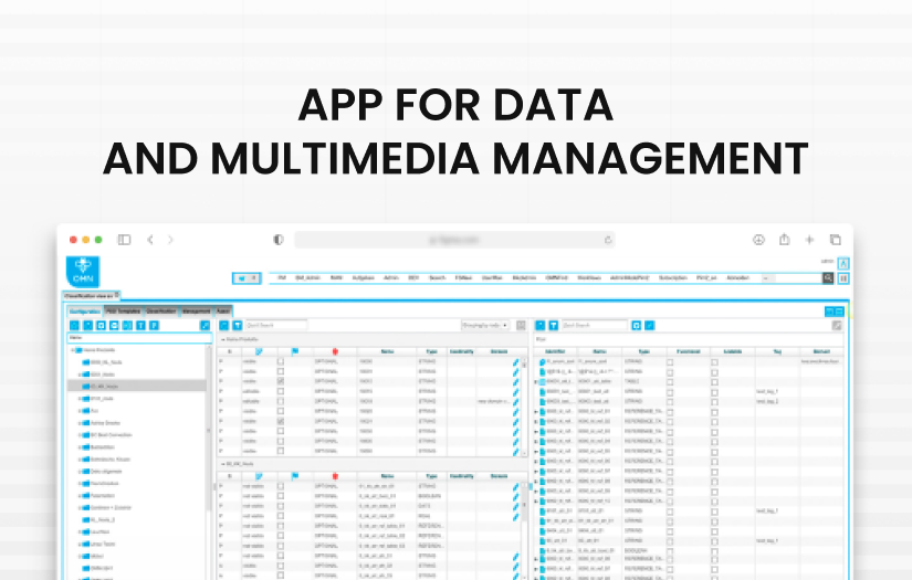 App for Data and Multimedia Management screenshot 1