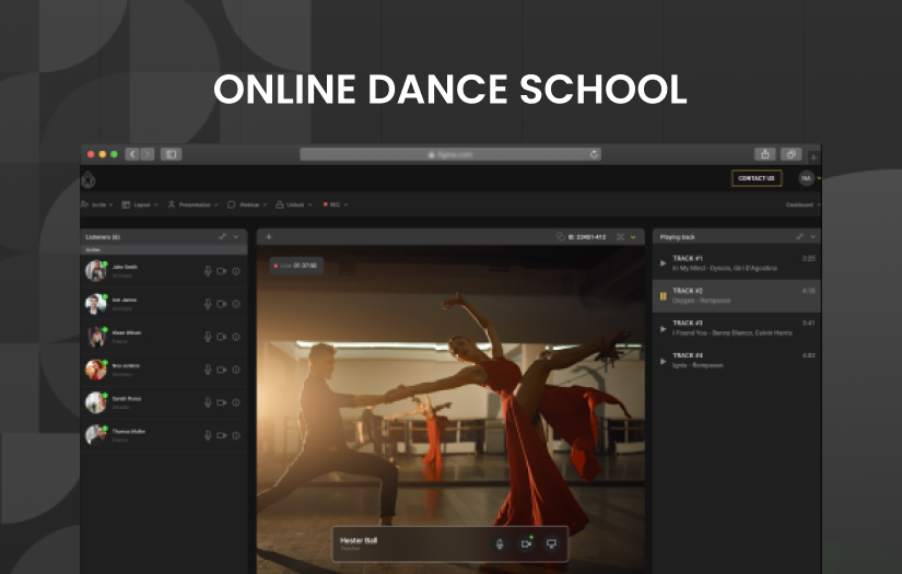 Online dance school screenshot 1