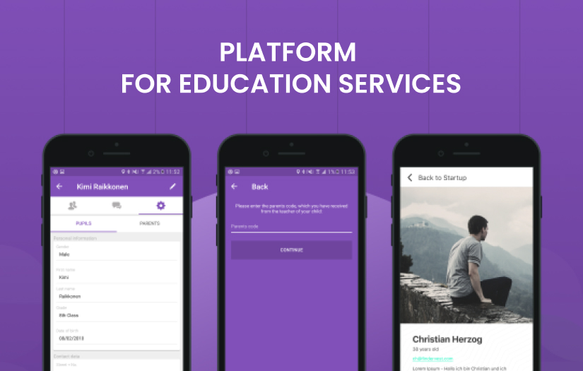 Mobile App For Education Services screenshot 1
