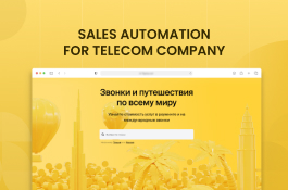Sales automation for Telecom company