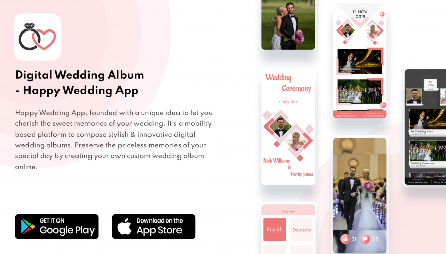 Happy Wedding App screenshot 1