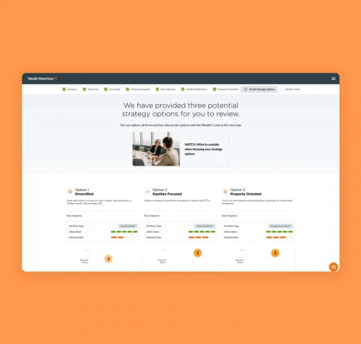 Wealth Maximiser – SaaS Financial Planning Software screenshot 1