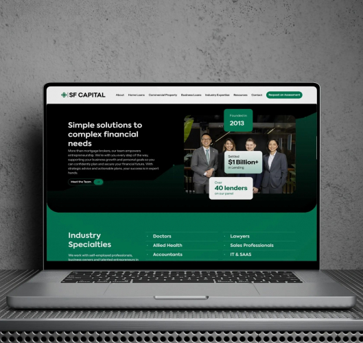 SF Capital | UI/UX, Web Dev & AWS Hosting screenshot 1