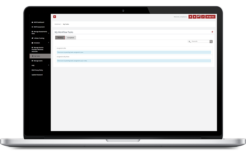 Information Security Risk Assessment Portal screenshot 5