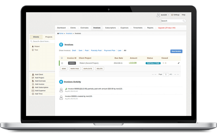 Invoice & Expense Management SaaS Application screenshot 5