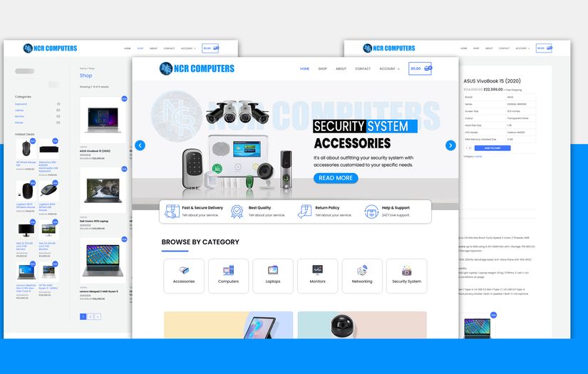 NCR COMPUTERS Web Development screenshot 1