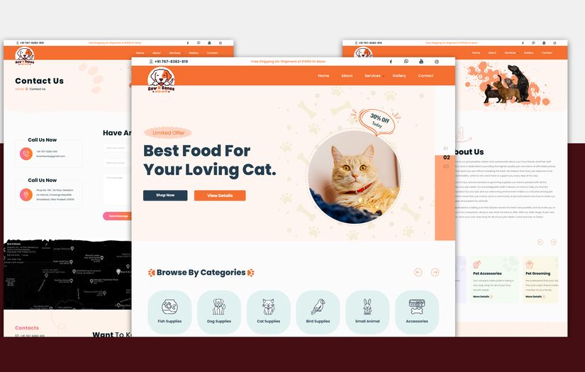 Bow N Bones Website Designing screenshot 1