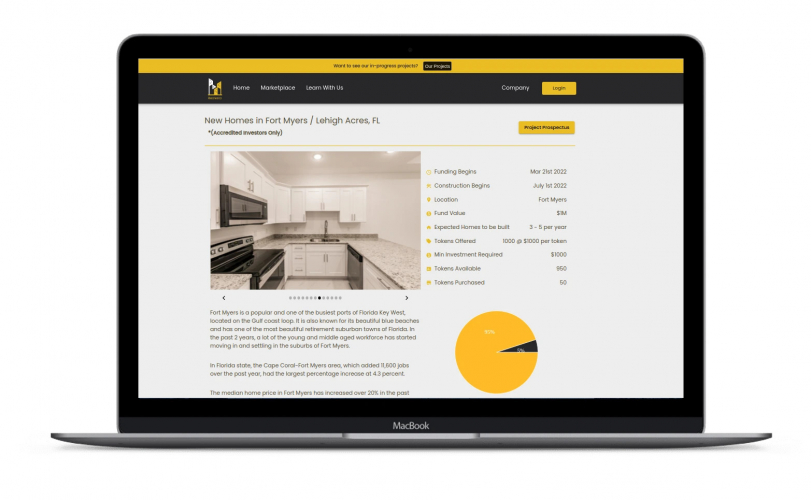 Real Estate Blockchain Platform screenshot 1