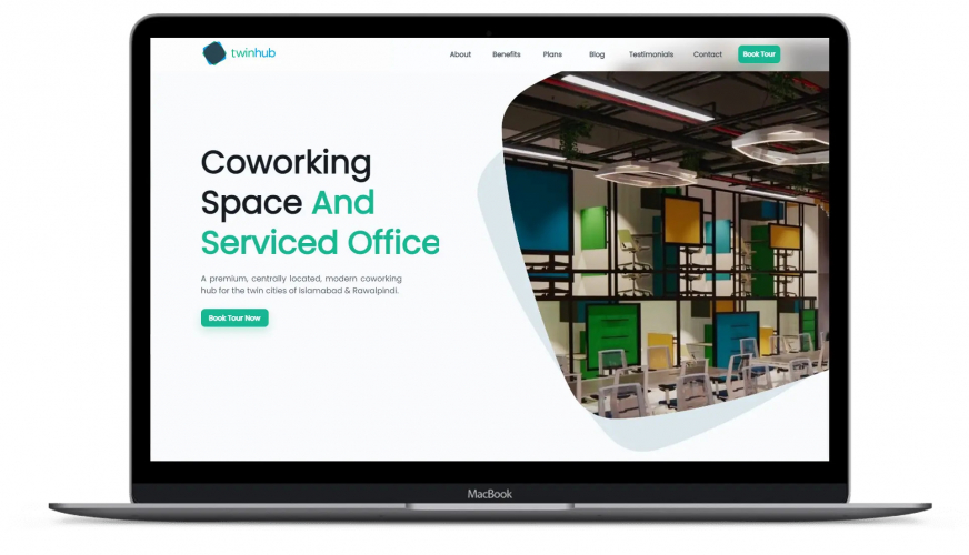 Coworking Space Website screenshot 1