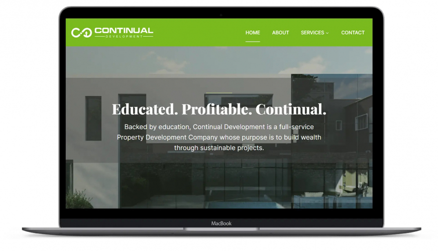 Continual Development Website screenshot 1