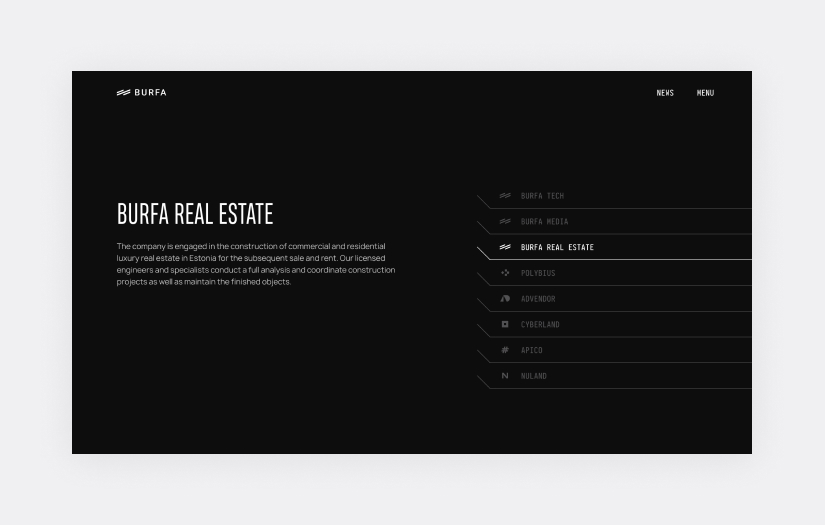 Burfa. Investing into the future. screenshot 2