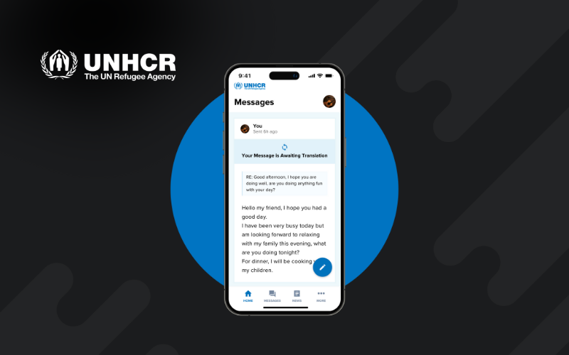 UNHCR - An app to support the improved wellbeing of refugees screenshot 1