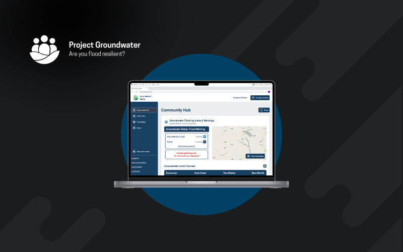 Project Groundwater - Keeping communities safe with the groundwater flood warning platform screenshot 1