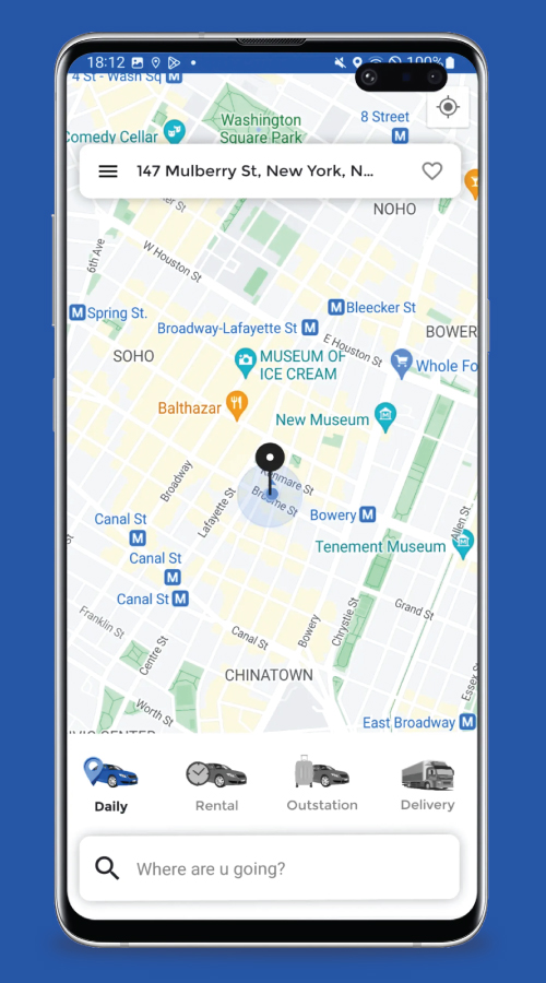 On Demand Ride-Hailing Application - CAB2U screenshot 1