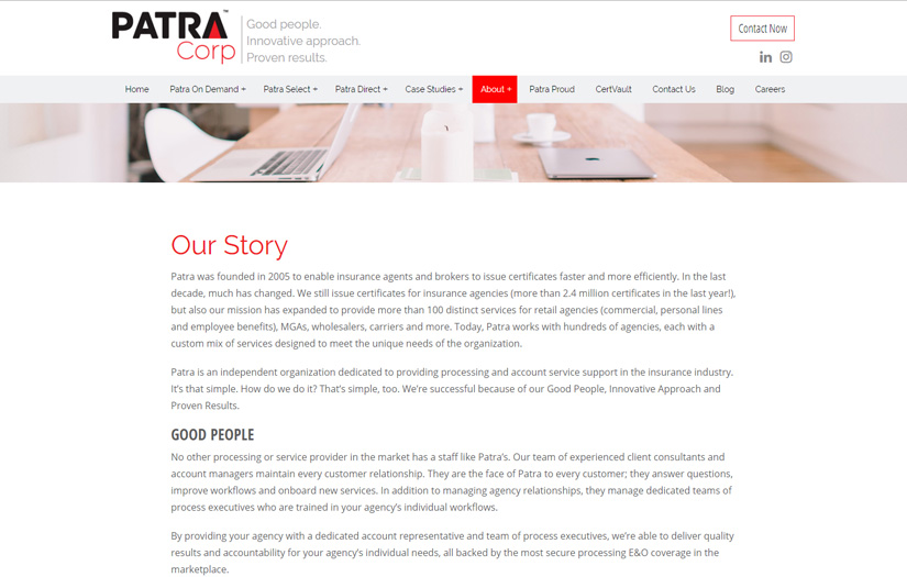Patra Corp Platform integration to Carrier APIs screenshot 2