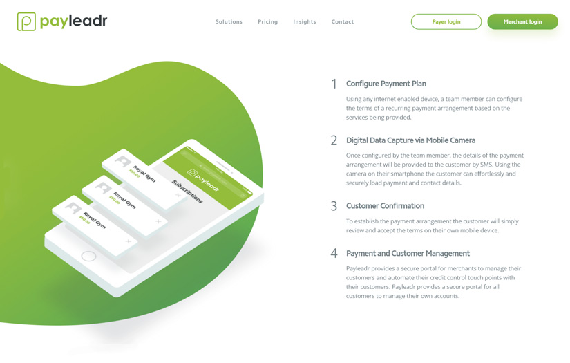 Recurring payment platform for Payleadr screenshot 2