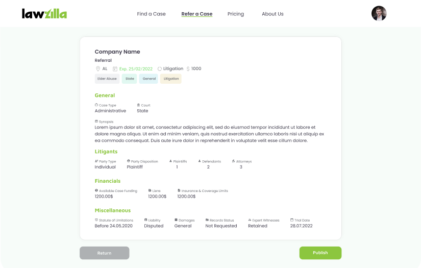 Lawzilla screenshot 1