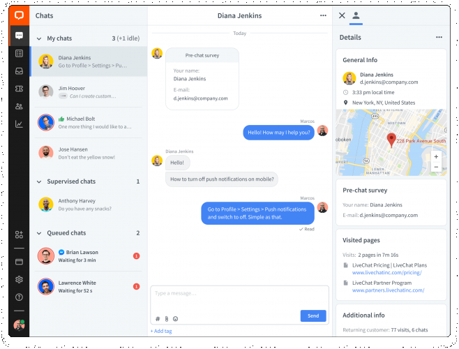 LiveChat screenshot 3