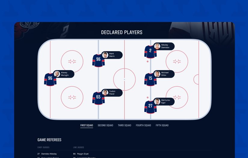 Sports club website design and development screenshot 1