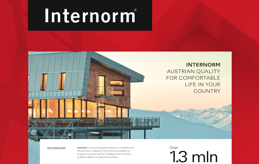 Website redesign for an Austrian manufacturer of windows and doors screenshot 1