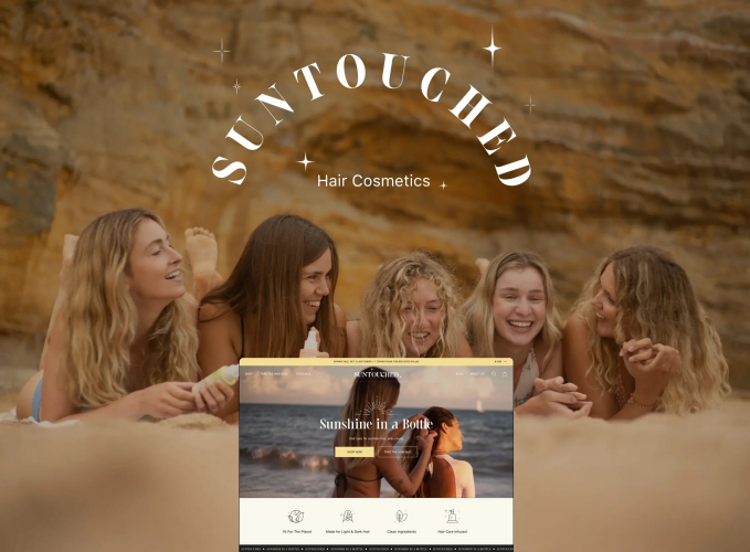 Custom Shopify Development for Suntouched screenshot 1