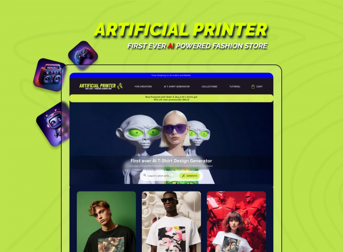 Shopify Development for Artificial Printer screenshot 1