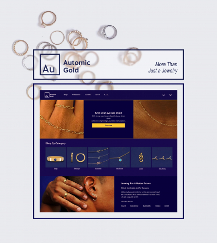 Shopify Redesign and Enhancement for Automic Gold screenshot 1