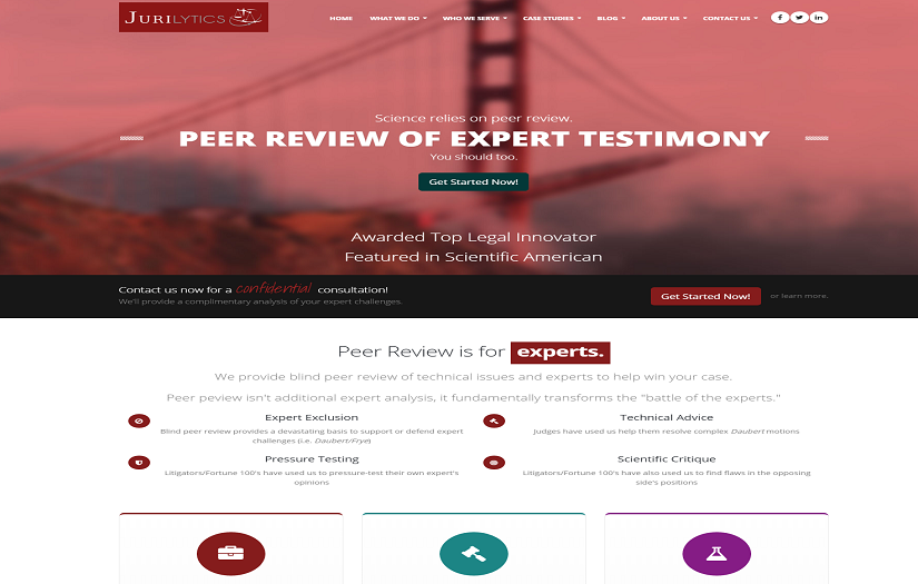 JURILYTICS - Peer Review System for Attorneys & Judges [ Web App ] screenshot 1