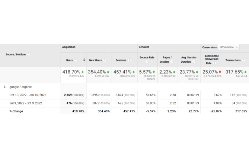 SEO case study - Hoverboard online store screenshot 3