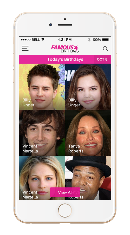 Famous Birthdays screenshot 1