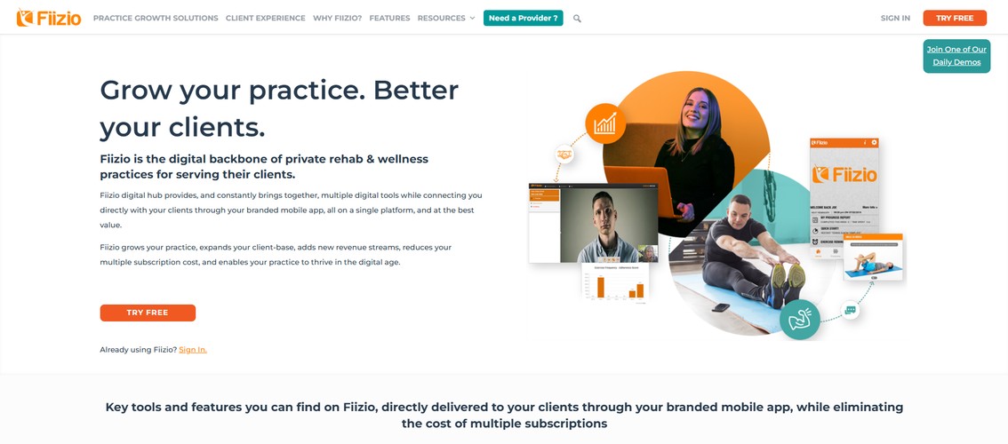 Fiizio - Rehab & Wellness Digital Revenue Platform screenshot 1