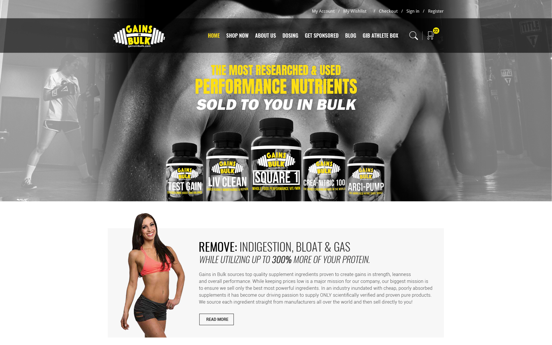 GainInBulk - Magento website development, customization and upgrade screenshot 1