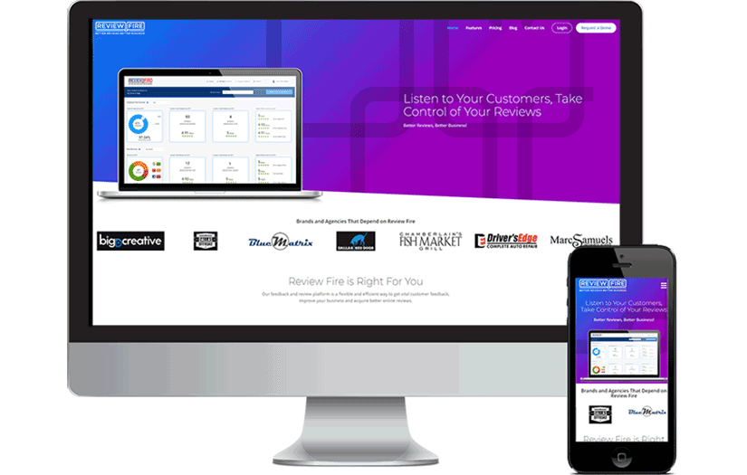 Software as a Service Website screenshot 1