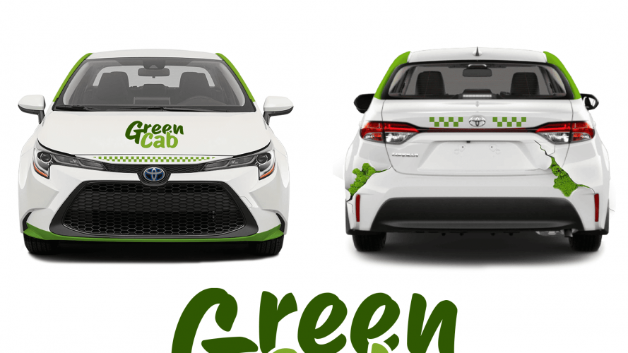 Car Design & Branding for Green Cab Taxi Service screenshot 2
