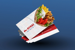 Design for advertising materials for Mr. Gyros