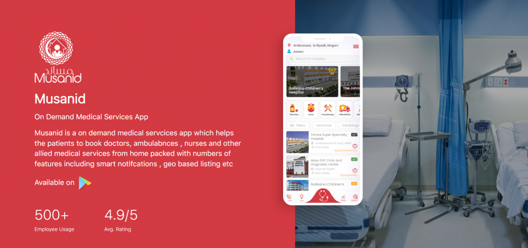 On Demand Medical Services App screenshot 1