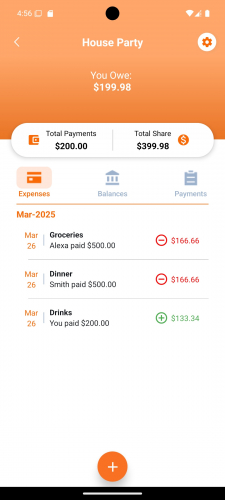 Exsplit App screenshot 1