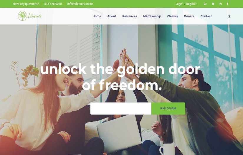 LifeTools eLearning Web Platform screenshot 1