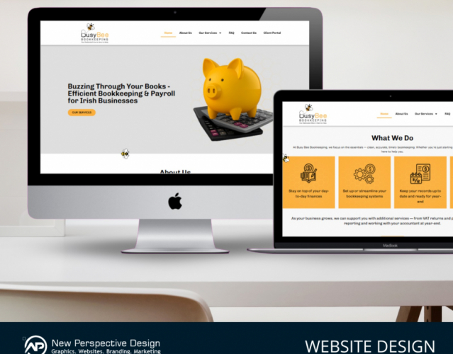 Building the Busy Bee Bookkeeping Brand & Website screenshot 1