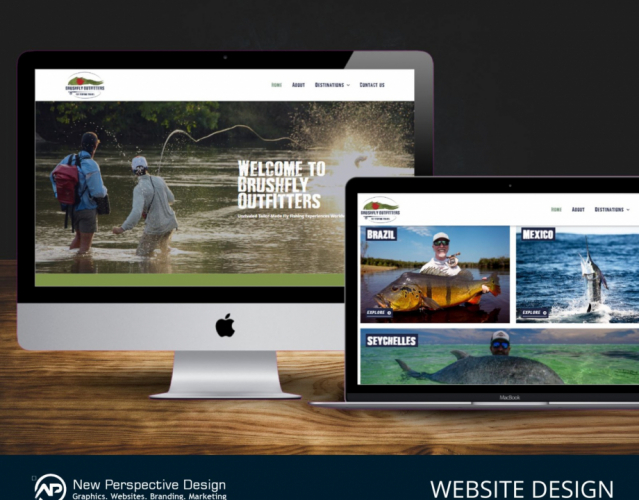 The Brushfly Outfitters Website by New Perspective Design screenshot 1