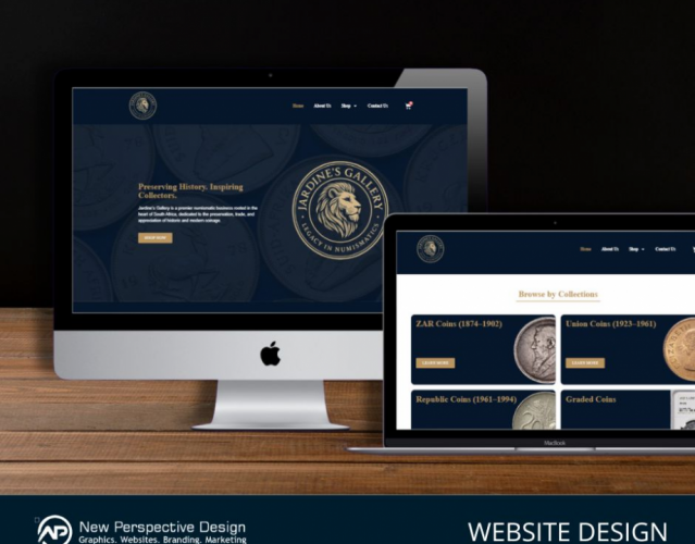 Jardine’s Gallery Website Design screenshot 1