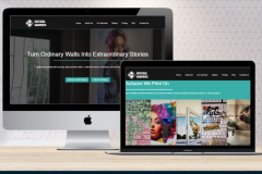 Art on Walls—and on the Web: Custom Vertical Graphic Website