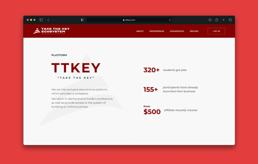 TTKEY - Learning Platform (Webflow) screenshot 2