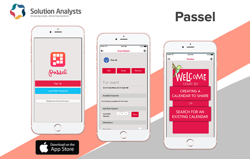 Passel - Calendars and Events Application screenshot 1