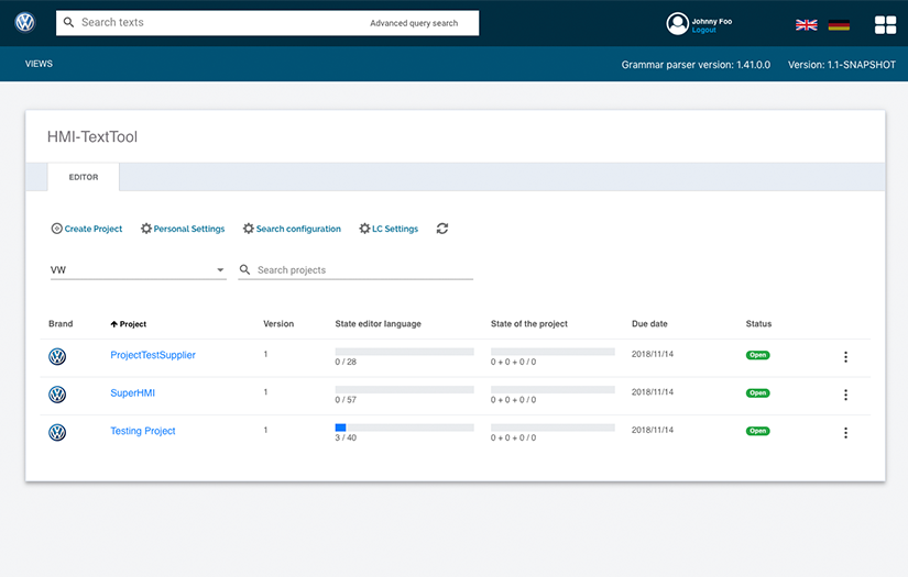 Volkswagen Project screenshot 1