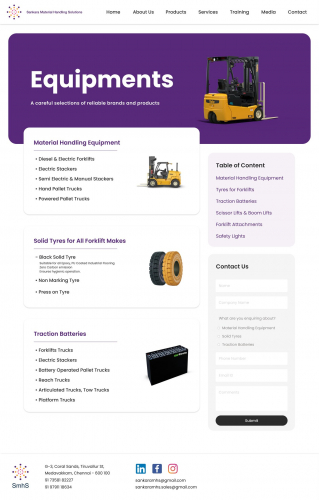 "Sankaran Material Handling Hub" screenshot 2