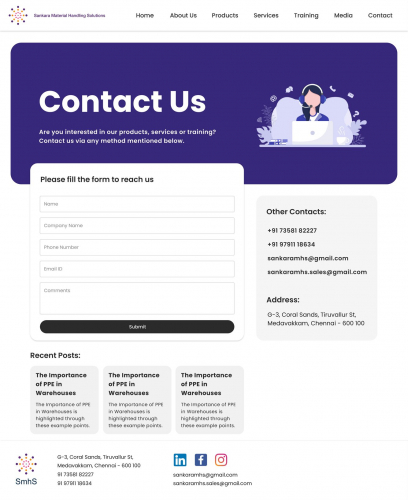 "Sankaran Material Handling Hub" screenshot 1