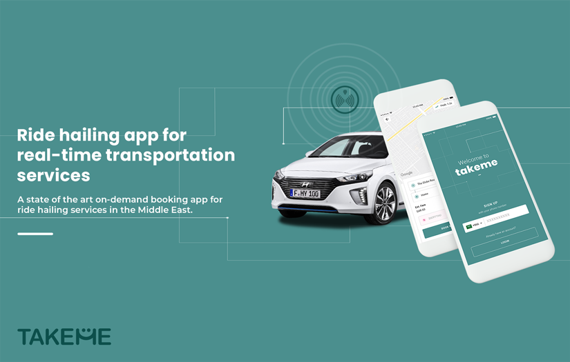 Takeme - A ride hailing app to connect drivers with customers in real-time screenshot 1